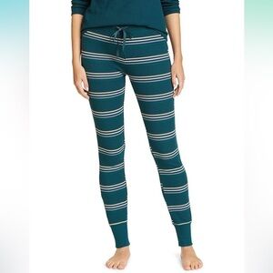 Eddie Bauer NWT Stine's Waffle Striped Sleep Pajama Pants Peacock Size XL